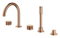Vorschau: Grohe Atrio 5-Loch-Wannen-Kombination mit Knopfbetätigung