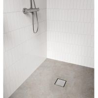 Vorschau: hansgrohe RainDrain Spot Plus Komplettset höhenverstellbar, befliesbar, edelstahl gebürstet 56226800