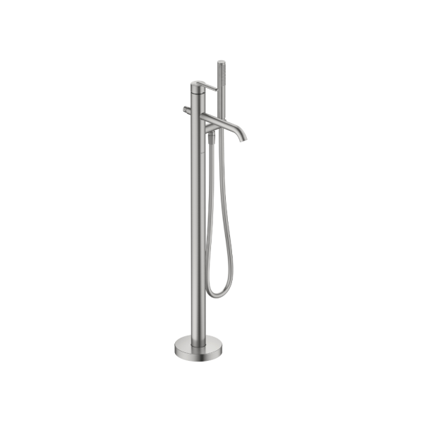 Duravit Balcoon Einhebel-Wannenmischer bodenstehend, edelstahl gebürstet BA5250000070