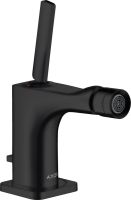 Axor Citterio E Einhebel-Bidetmischer mit Zugstangen-Ablaufgarnitur schwarz matt 36120670