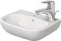 Vorschau: Duravit D-Code Handwaschbecken rechteckig 36x27cm, mit 1 Hahnloch rechts, mit Überlauf, weiß 0705360008