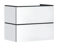 hansgrohe Xilesa E Unterschrank 78x47cm für Waschtisch, 2 Schubkästen, Grifffuge, weiß matt 54260700 