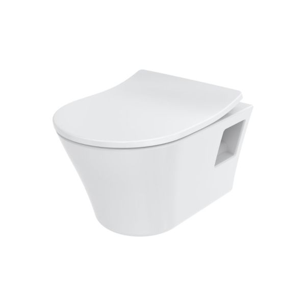 TOTO ES SERIES WC randlos Tornado Flush, wandhängend Tiefspüler, weiß