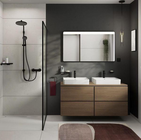 hansgrohe Zesis S Waschtischarmatur 100 CoolStart, ohne Ablaufgarnitur, schwarz matt 74721670