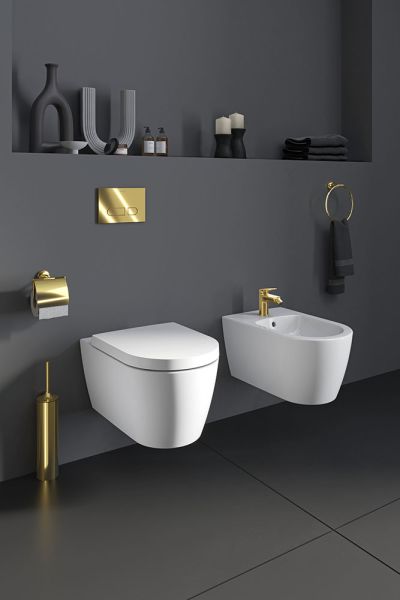 Duravit Starck T Handtuchring, geschlossene Form, wandhängend, zum Schrauben/Kleben, gold 0099473400