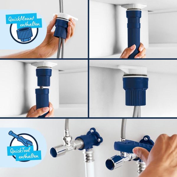 Grohe QuickFix Start Küchenarmatur mit Ausziehbrause, supersteel