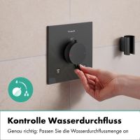 Vorschau: hansgrohe Ecostat Comfort E Thermostat Unterputz für 2 Funktionen, brushed black chrome