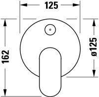 Vorschau: Duravit Wave Einhebelmischer Unterputz Set rund, chrom