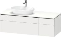 Vorschau: Duravit L-Cube Waschtischunterschrank wandhängend 142x55cm mit 4 Schubladen für Aufsatzbecken links weiß matt LC4877018180000