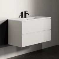 Vorschau: RIHO Spring Dew Waschtisch mit Unterschrank 100x46cm und 2 Schubladen, weiß matt F001236Z01