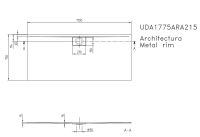 Vorschau: Villeroy&Boch Architectura MetalRim Duschwanne inkl. Antirutsch (VILBOGRIP),170x75cm, weiß UDA1775ARA215GV-01