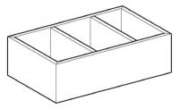 Vorschau: Geberit Smyle Schubladeneinsatz H-Unterteilung, für untere Schublade 32,3cm, lava_2