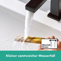 Vorschau: Hansgrohe Tecturis E Waschtischarmatur 110 Fine CoolStart wassersparend+, Push-Open, schwarz matt