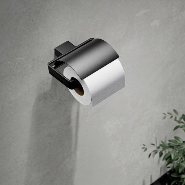 emco loft Papierhalter mit Deckel, schwarzchrom gebürstet 050000500 