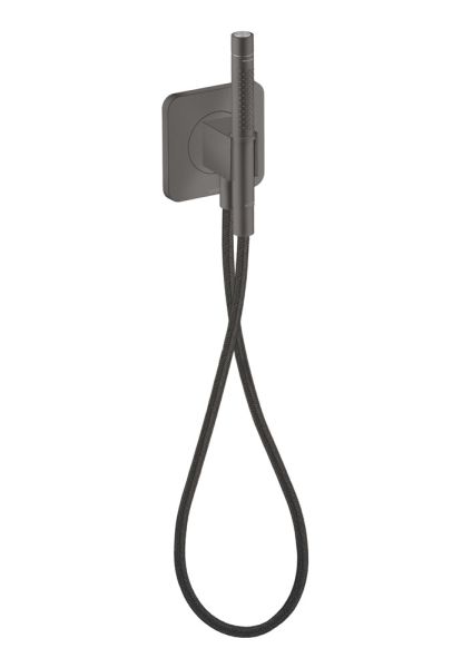 Axor Citterio C Portereinheit, Stabhandbrause 2jet & Textilschlauch, softsquare, brushed black chrome 49626340