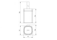 Vorschau: Avenarius Serie 480 Toilettenbürstengarnitur ohne Deckel, chrom