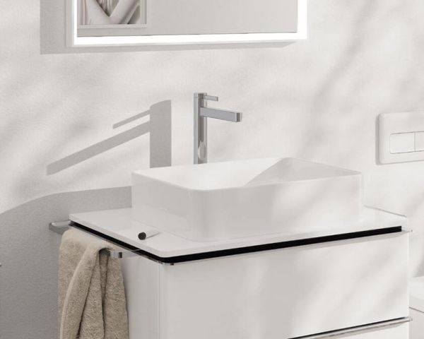hansgrohe Finoris Einhebel-Waschtischarmatur 260 für Waschschüsseln mit Push-Open Ablaufgarnitur, chrom 76070000