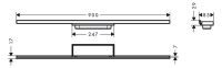 Vorschau: Hansgrohe RainDrain Minimalistic Fertigset Duschrinne 90cm, befliesbar