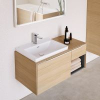 Vorschau: Villeroy&Boch Subway 3.0 Waschtischunterschrank mit Regalelement rechts, Breite 100,1cm nordic oak C57200VJ