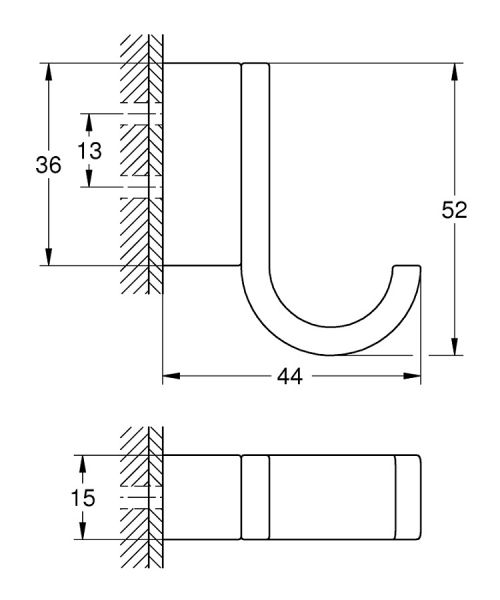 Grohe Selection Einfacher Bademantelhaken