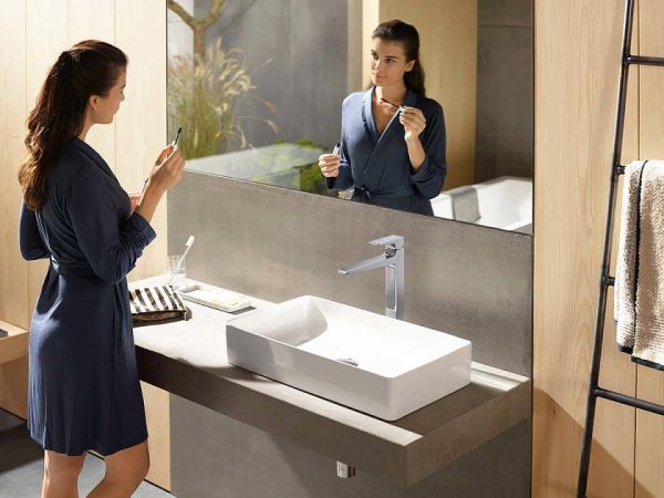 Hansgrohe Metropol Einhebel-Waschtischmischer 260 mit Hebelgriff u. Push-Open für Waschschüsseln