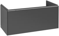 Vorschau: Villeroy&Boch Subway 3.0 Waschtischunterschrank mit 1 Auszug, Breite 97,3cm graphite aluminium glänzend C56900VR