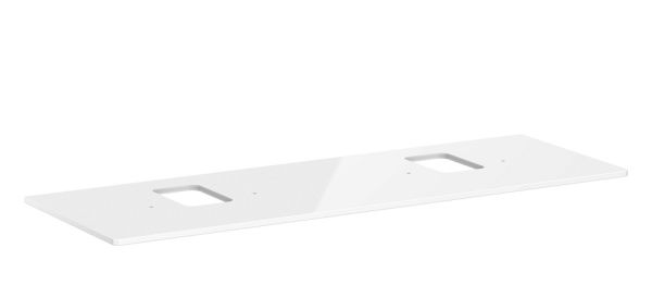 Hansgrohe Xelu Q Konsole 156cm mit 2 Ausschnitten, für Aufsatzwaschtische mit Hahnloch 54126050