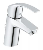 Grohe Eurosmart Einhand-Waschtischbatterie mit Ablaufgarnitur, ES-Funktion, S-Size, Mittelstellung k