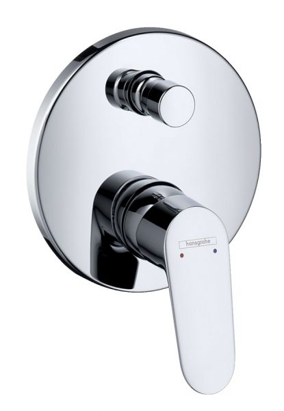 Hansgrohe Focus Einhebel-Wannenmischer Unterputz mit integrierter Sicherungskombination, chrom