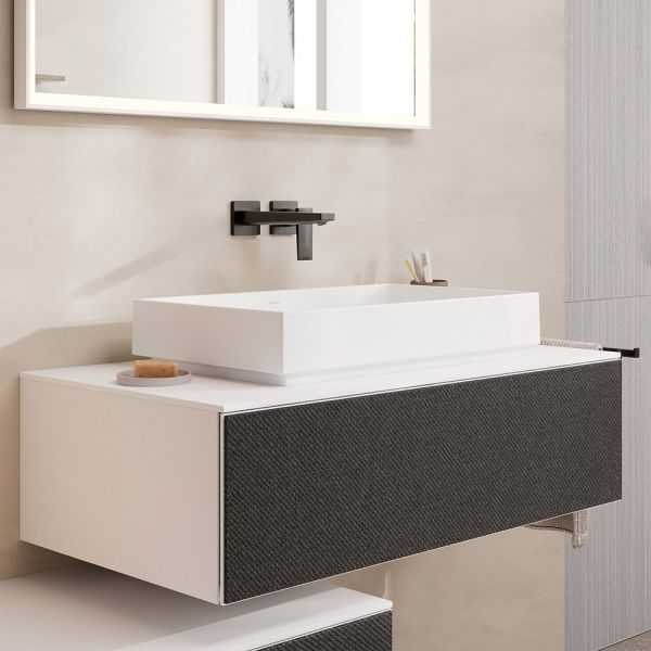 hansgrohe Xevolos E Konsole 98x55cm für Aufsatzwaschtisch mittig ohne Hahnloch