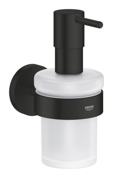 Grohe Essentials Seifenspender mit Halter, schwarz matt 1022572430