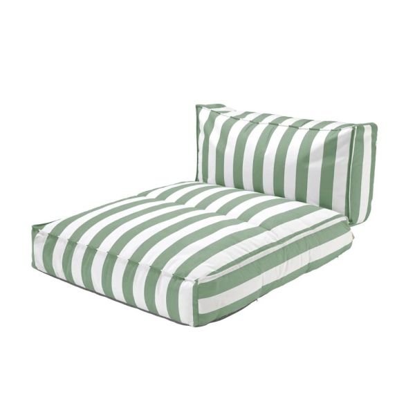 blomus STAY Day Bed 190x120cm, grün/weiß gestreift