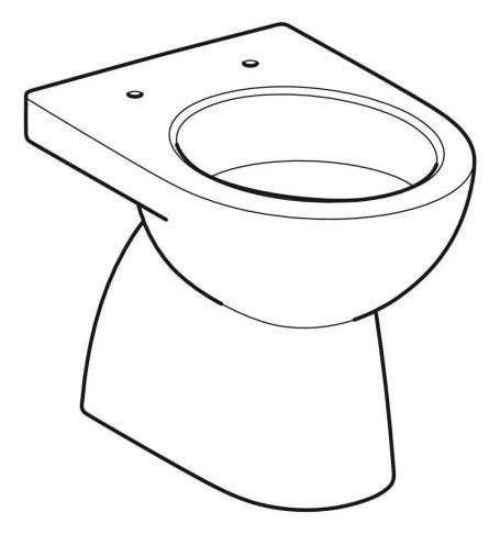 Geberit Renova Stand-WC Tiefspüler, Abgang vertikal, teilgeschlossene Form, weiß_2