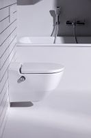 Laufen Cleanet Navia Dusch-WC rimless, wandhängend, Tiefspüler, inkl. WC-Sitz mit Deckel 82060.1