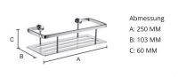 Vorschau: Smedbo Sideline Seifenkorb/Duschkorb, messing poliert
