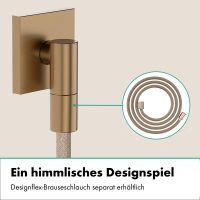 Vorschau: hansgrohe FixFit Fine E Wandanschluss mit Rückflussverhinderer, brushed bronze