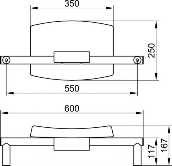 Keuco Collection Plan Care Wandstange, 600mm