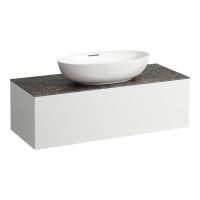 Vorschau: Laufen IL BAGNO ALESSI ONE Schubladenelement 1200, Ausschnitt Mitte, weiß matt, H4323110972601