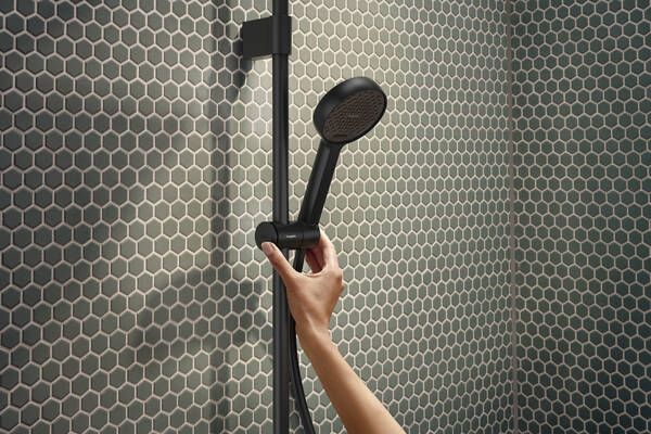 hansgrohe Activera Q Duschsystem 290 1jet mit EcoSmart & Ecostat Fine, schwarz matt