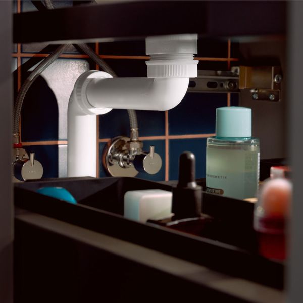 hansgrohe Xilesa E Waschtischunterschrank 78x55cm für Konsole, 2 Schubkästen, grifflos