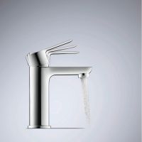 Vorschau: Duravit D-Code Waschtischarmatur M mit Zugstangenablaufgarnitur, chrom
