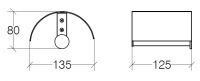 Vorschau: lineabeta BAKETO Toilettenpapierhalter mit Deckel, chrom