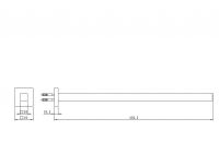 Vorschau: Avenarius Serie 420 Handtuchhalter einarmig 43cm, chrom