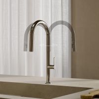 Vorschau: Kludi AUREA Küchenarmatur mit ausziehbarer Brause, chrom 558520575