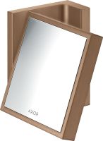 Axor Universal Rectangular Rasierspiegel, 1,7-fache Vergrößerung, neigbar, brushed red gold 42649310