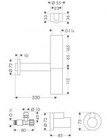 Vorschau: Axor Flowstar Designsiphon Set