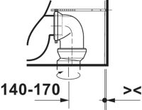Vorschau: Duravit Balcoon Stand WC für Kombination, clay terra matt