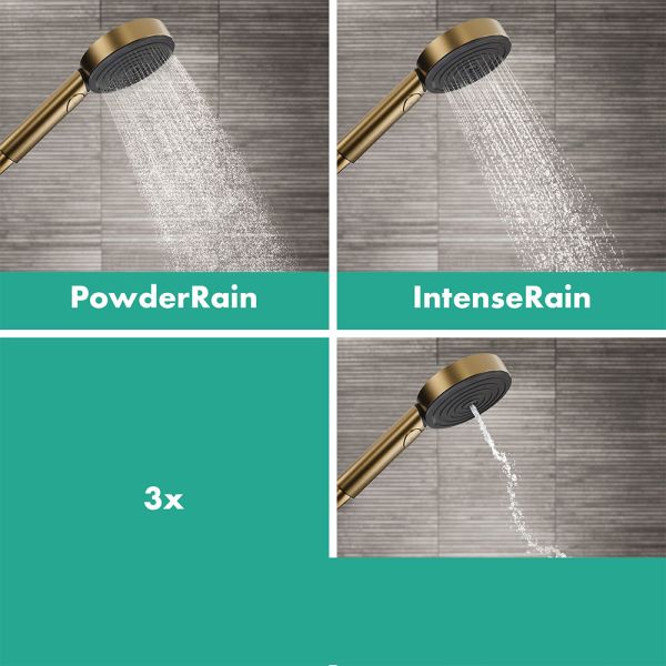 Hansgrohe Pulsify S Showerpipe 260 2jet mit Brausethermostat ShowerTablet Select 400, brushed bronze
