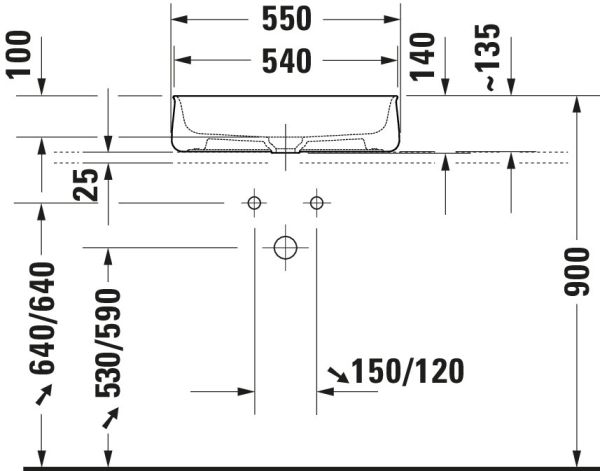 Duravit Zencha Aufsatzbecken 55x39 anthrazit matt 2373551379