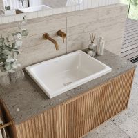 Kaldewei Cayono S MOD.3189 Aufsatz-Waschtisch 58x41,5cm, weiß mit Perl-Effekt